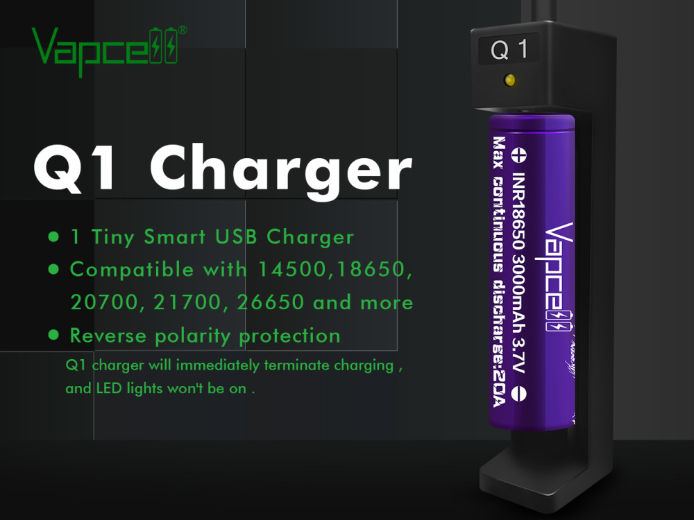 Vapcell Q1 Charger (cargador de baterías) GuateVapor