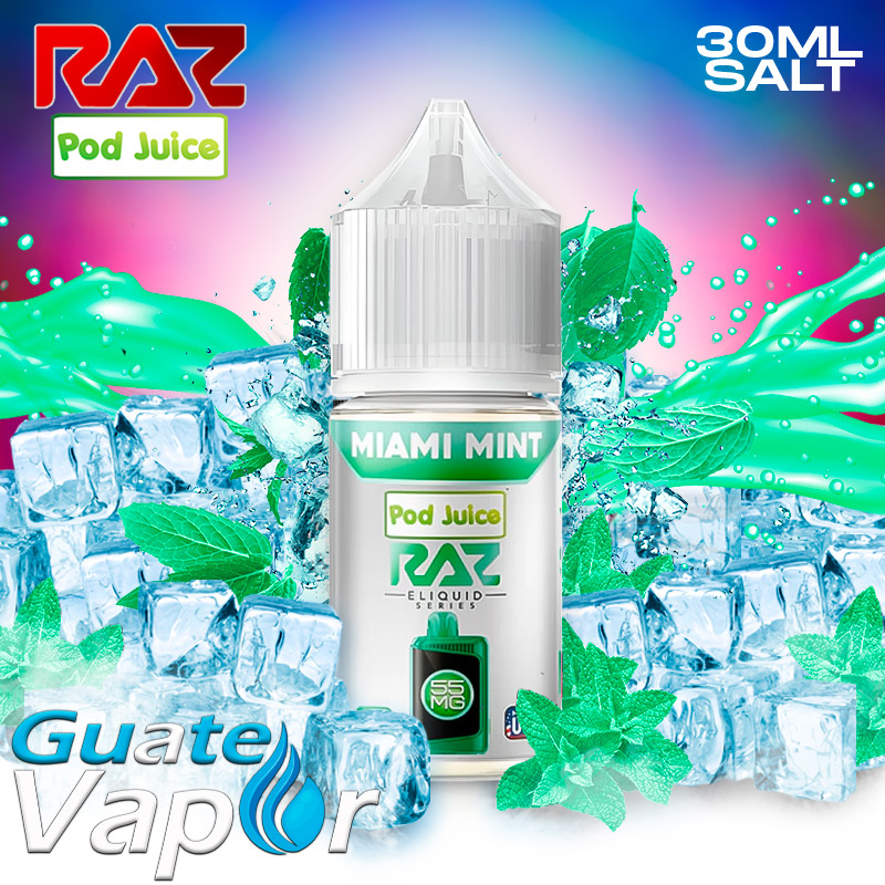 Miami Mint - Raz Salt 30ml - GuateVapor
